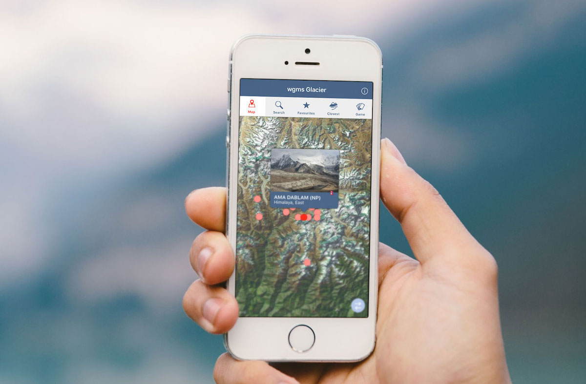 Glacier smartphone application