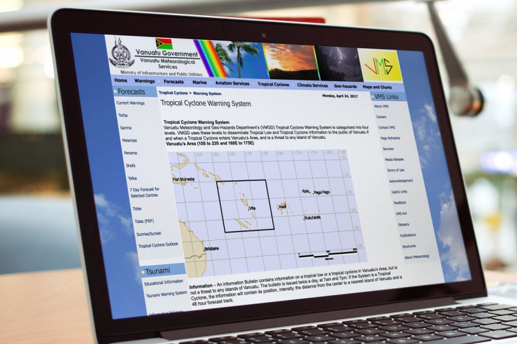 Vanuatu meteorological portal
